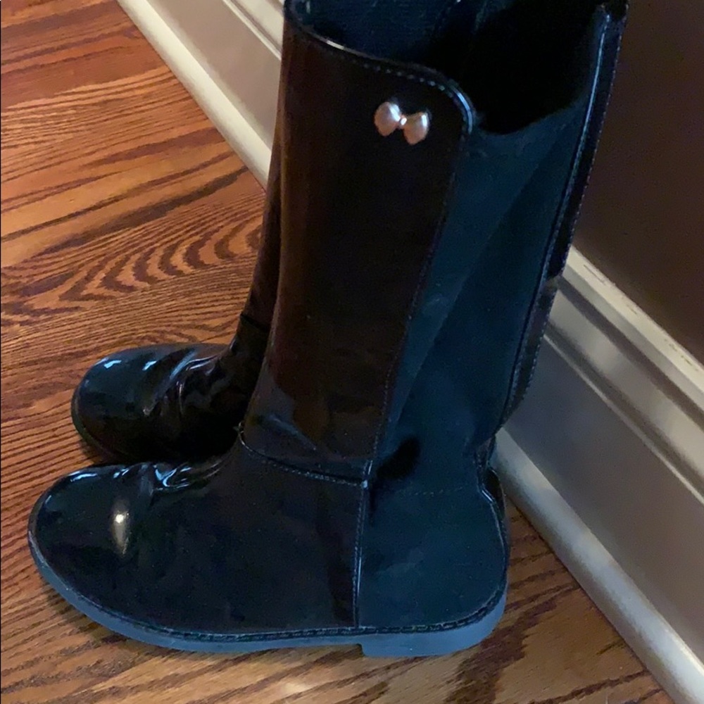 Girls black boots-size 13